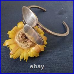 Bracelet jonc moderniste Argent massif Poinçon Crabe 24,3g