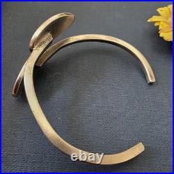 Bracelet jonc moderniste Argent massif Poinçon Crabe 24,3g