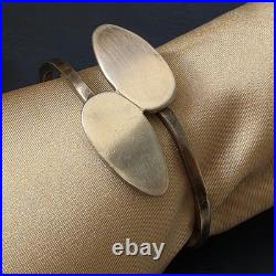 Bracelet jonc moderniste Argent massif Poinçon Crabe 24,3g
