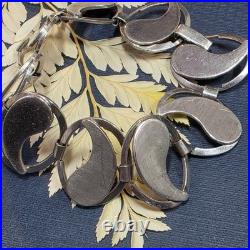 Bracelet moderniste vintage en argent 835 Poinçonné OLI