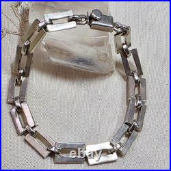 Bracelet vintage en argent massif Taxco Mexique poinçonné 925 TD-92