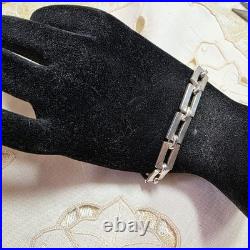 Bracelet vintage en argent massif Taxco Mexique poinçonné 925 TD-92