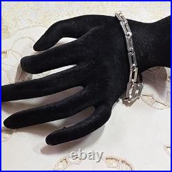 Bracelet vintage en argent massif Taxco Mexique poinçonné 925 TD-92