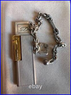 Briquet Porte Clef Dupont Argent Massif Poinçon 925 Key Chain Lighter Silver