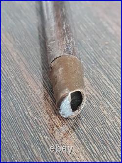 CANNE DE MARCHE ART DÉCO POMMEAU EN ARGENT MASSIF Poinçon MINERVE Palissandre