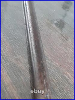 CANNE DE MARCHE ART DÉCO POMMEAU EN ARGENT MASSIF Poinçon MINERVE Palissandre