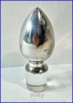 CARAFE ARGENT MASSIF ET CRISTAL 2 BECS VERSEURS POINÇON MINERVE 1er TITRE