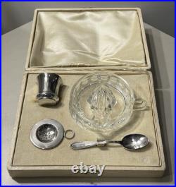 COFFRET DE VOYAGE PRESSE AGRUME ARGENT MASSIF ÉGOÏSTE POINÇON MINERVE 1er TITRE COFFRET DE VOYAGE PRESSE AGRUME ARGENT MASSIF ÉGOÏSTE POINÇON MINERVE 1er TITRE