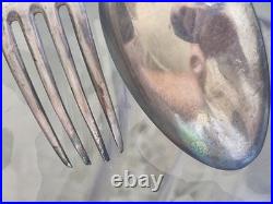 COUVERTS CUILLER ET FOURCHETTE ARGENT MASSIF POINÇON COQ EPOQUE EMPIRE 170 Gr