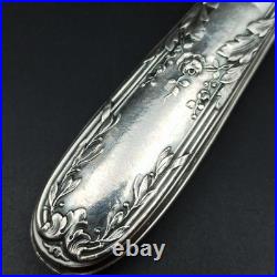 COUVERTS DE SERVICE À GLACE ARGENT MASSIF Poinçon Minerve À Servir Louis XVI