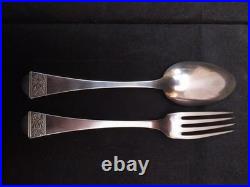 COUVERTS en ARGENT MASSIF 925/1000e Poinçon Minerve Orfèvre OLIER & CARON