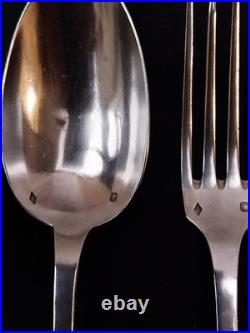 COUVERTS en ARGENT MASSIF 925/1000e Poinçon Minerve Orfèvre OLIER & CARON