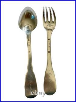 COUVERT ARGENT MASSIF POINÇON VIEILLARD 138,5 Grs / ARGENTERIE ANCIENNE