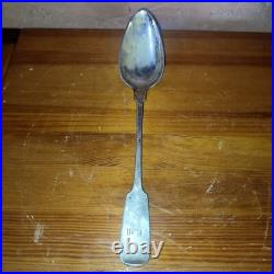 CUILLERE A RAGOUT EN ARGENT MASSIF POINCONS Allemand XVIIIeme XIX eme German