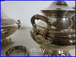Cafetière Pot à Lait Sucrier argent massif ancien poinçon solid silver