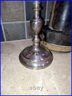 Calice d'église bol argent massif poinçon Coq Fin XIX ème Pied en bronze argenté
