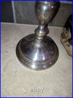 Calice d'église bol argent massif poinçon Coq Fin XIX ème Pied en bronze argenté