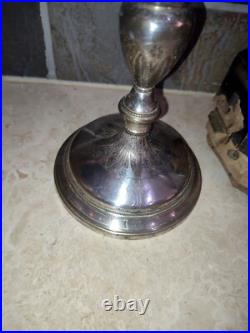 Calice d'église bol argent massif poinçon Coq Fin XIX ème Pied en bronze argenté