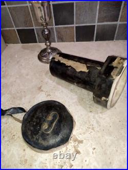 Calice d'église bol argent massif poinçon Coq Fin XIX ème Pied en bronze argenté