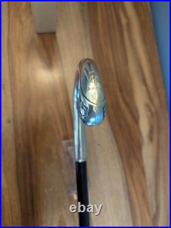 Canne argent 800 Art Nouveau bec de corbin poinçon monogramme