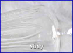 Carafe à liqueur cristal de Baccarat & argent massif doré poinçon Minerve