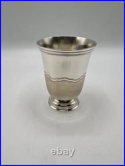Cardeilhac Belle Timbale Tulipe En Argent Massif Poincon Minerve Aucune Initiale