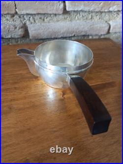 Casserole En Argent Massif, Poinçonné Minerve, Manche En Palissandre