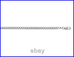 Chaîne 55cm x 3.50mm Maille Gourmette Argent Massif 925/1000 Poinçonné