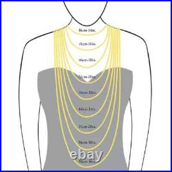Chaîne En Perles Pour Hommes En Argent Massif 925 Avec Poinçon Britannique