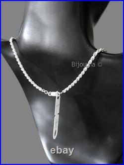 Chaîne Maille corde 45cm En Argent Massif 925/1000 Poinçonné Bijoux Femme