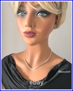 Chaîne Maille corde 45cm En Argent Massif 925/1000 Poinçonné Bijoux Femme