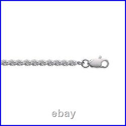 Chaîne Maille corde 45cm En Argent Massif 925/1000 Poinçonné Bijoux Femme