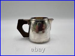 Charmant Cremier Art Deco En Argent Massif Poincon Minerve