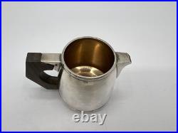 Charmant Cremier Art Deco En Argent Massif Poincon Minerve