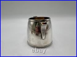 Charmant Cremier Art Deco En Argent Massif Poincon Minerve