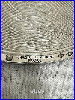 Christofle France 6 Dessous De Verre Argent Massif Poincon Minerve Sterling