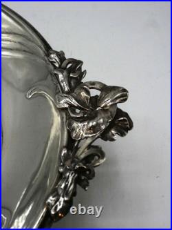 Christofle Rare Coupe En Argent Massif Poincon Minerve 1 Er Titre Art Nouveau