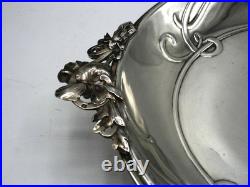 Christofle Rare Coupe En Argent Massif Poincon Minerve 1 Er Titre Art Nouveau
