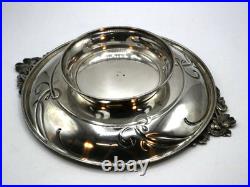 Christofle Rare Coupe En Argent Massif Poincon Minerve 1 Er Titre Art Nouveau