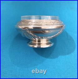 Coffret 4 salerons + pelles à sel en ARGENT MASSIF poinçonné MINERVE 106,7g