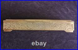 Coffret ancien en argent massif Perse poinçon 84 époque Resa Shah