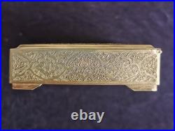 Coffret ancien en argent massif Perse poinçon 84 époque Resa Shah