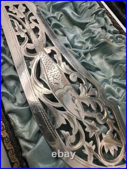 Coffret de service à poisson en argent massif poinçon Minerve