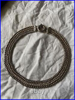 Collier En Argent Massif 925 S Cour O Poinçon Ras Du? Coup