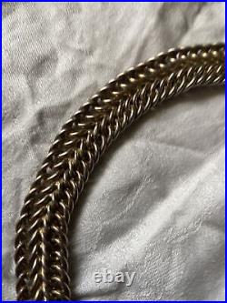 Collier En Argent Massif 925 S Cour O Poinçon Ras Du? Coup