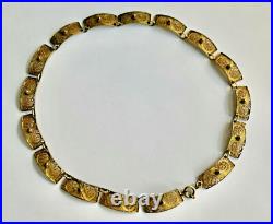 Collier Filigrane Argent Massif Vermeil Poinçon 800 Berbère Ethnique