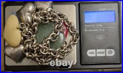 Collier en argent massif et pierres poinçon minerve