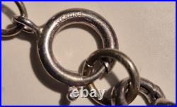 Collier en argent massif et pierres poinçon minerve