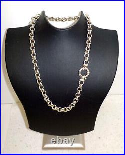 Collier maille Jaseron en argent massif 3 poinçons 925 Minerve fabricant 43 cm