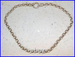 Collier maille Jaseron en argent massif 3 poinçons 925 Minerve fabricant 43 cm
